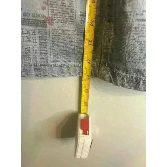 NYC Girls 14 Streetware Print Distressed Denim Bib Overall Skirt Dress - Picture 5 of 7